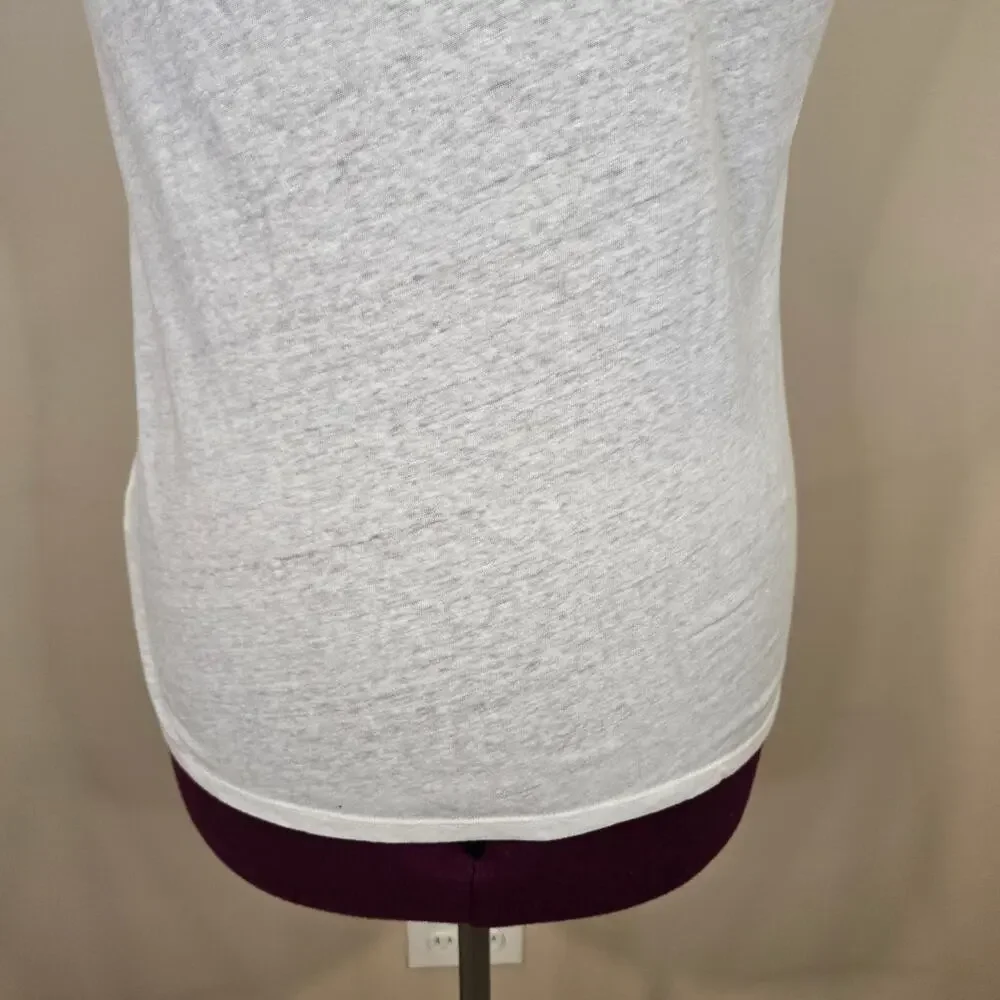 NEW NWT Women's J. Crew White Lightweight V-Neck Tank Top | Size Medium